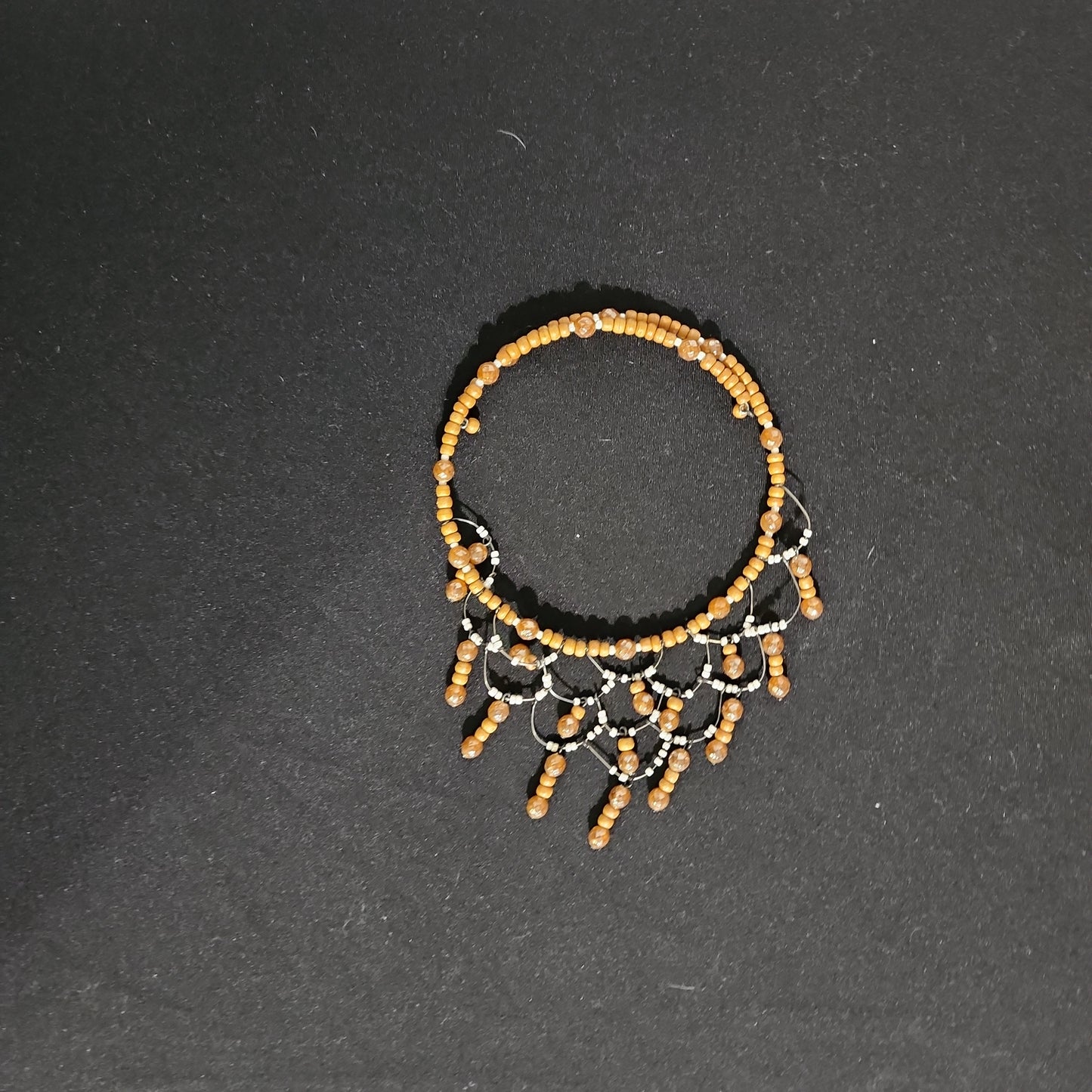 Wooden Beded Collar Necklace
