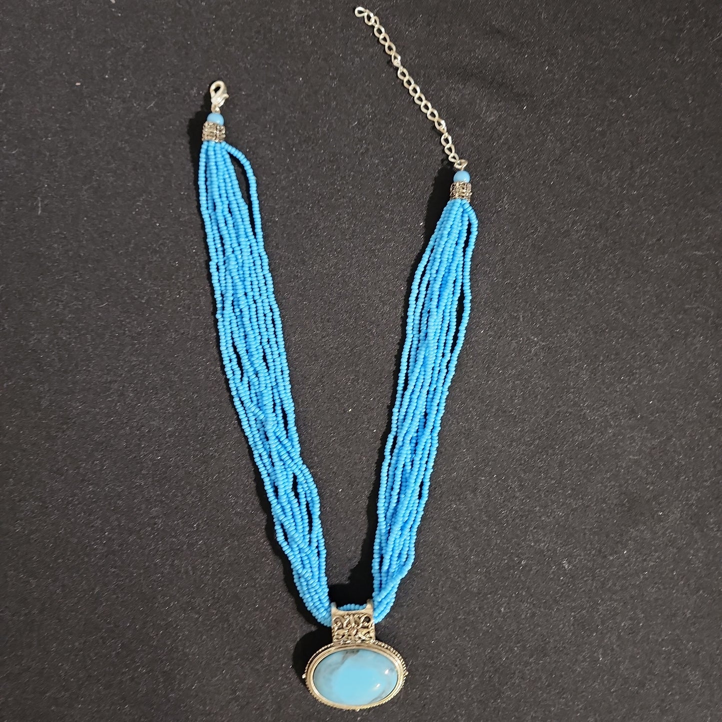Multilayer Beads Bib Necklace