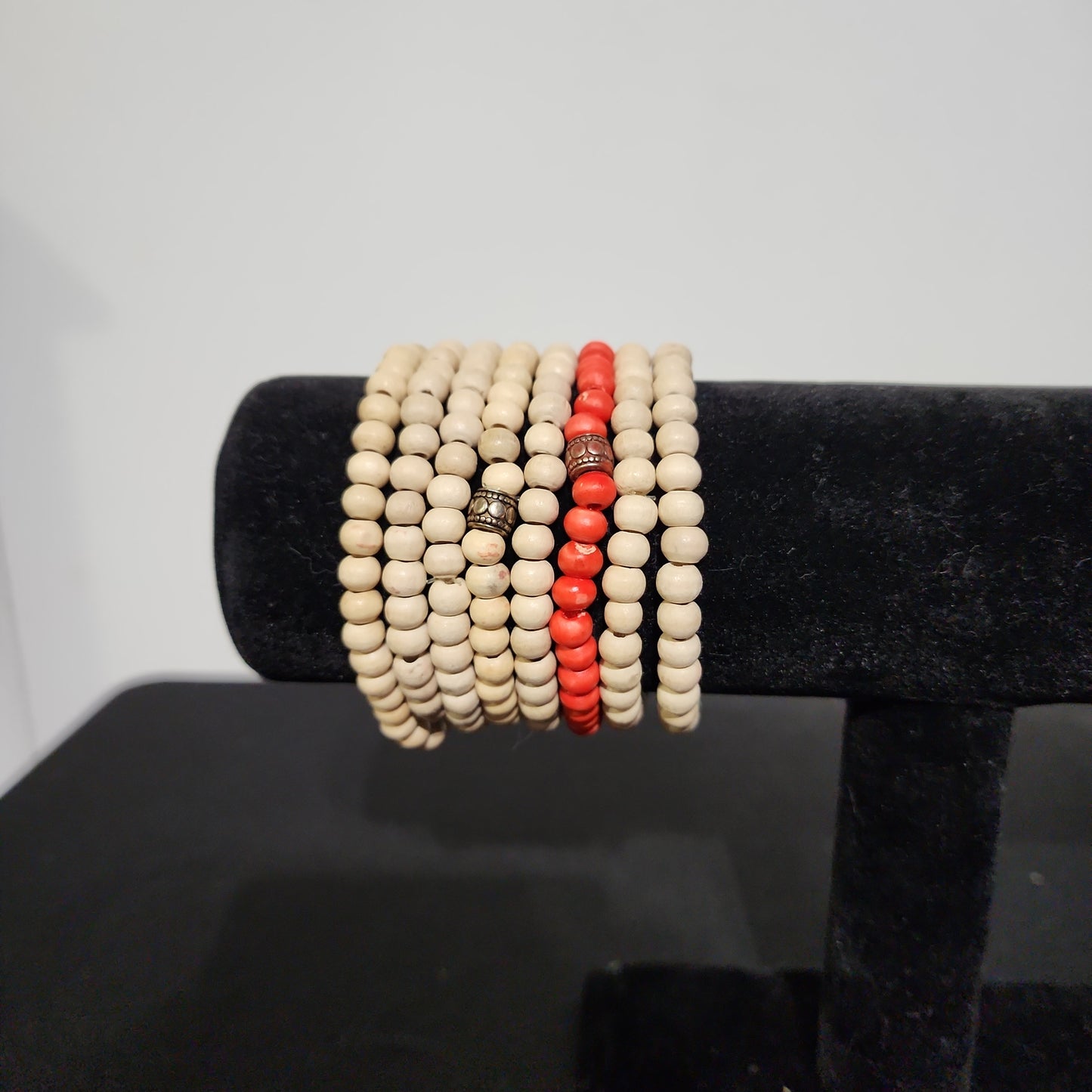 8 Wood Bead Bracelets