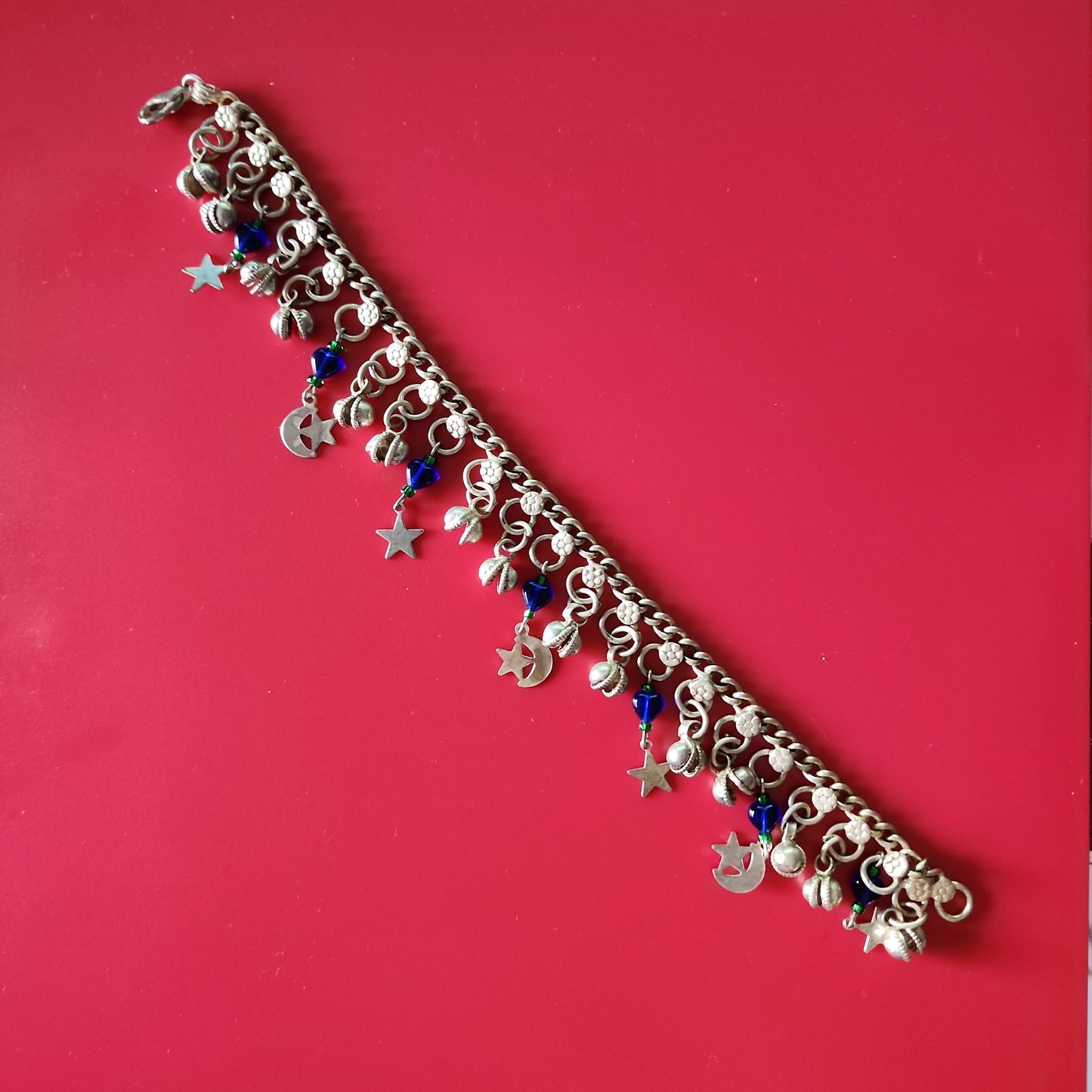 Silver Tone Charm Bracelet