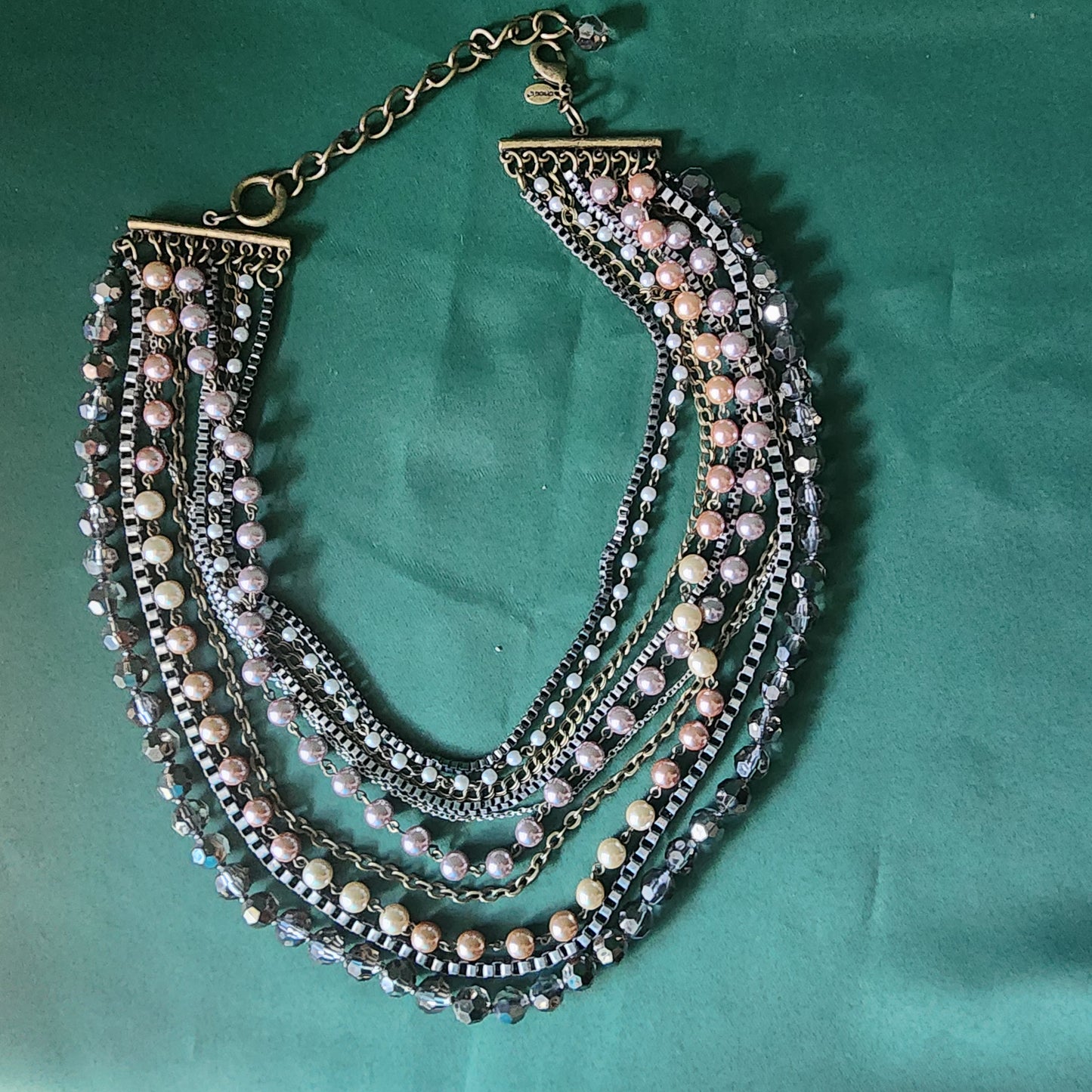 Chicos Multi Row Statement Necklace
