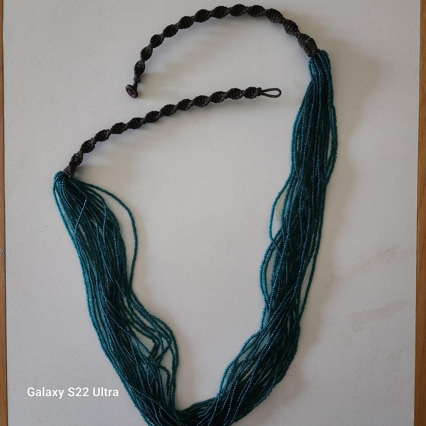 Rare Find Macrame & Bead Necklace