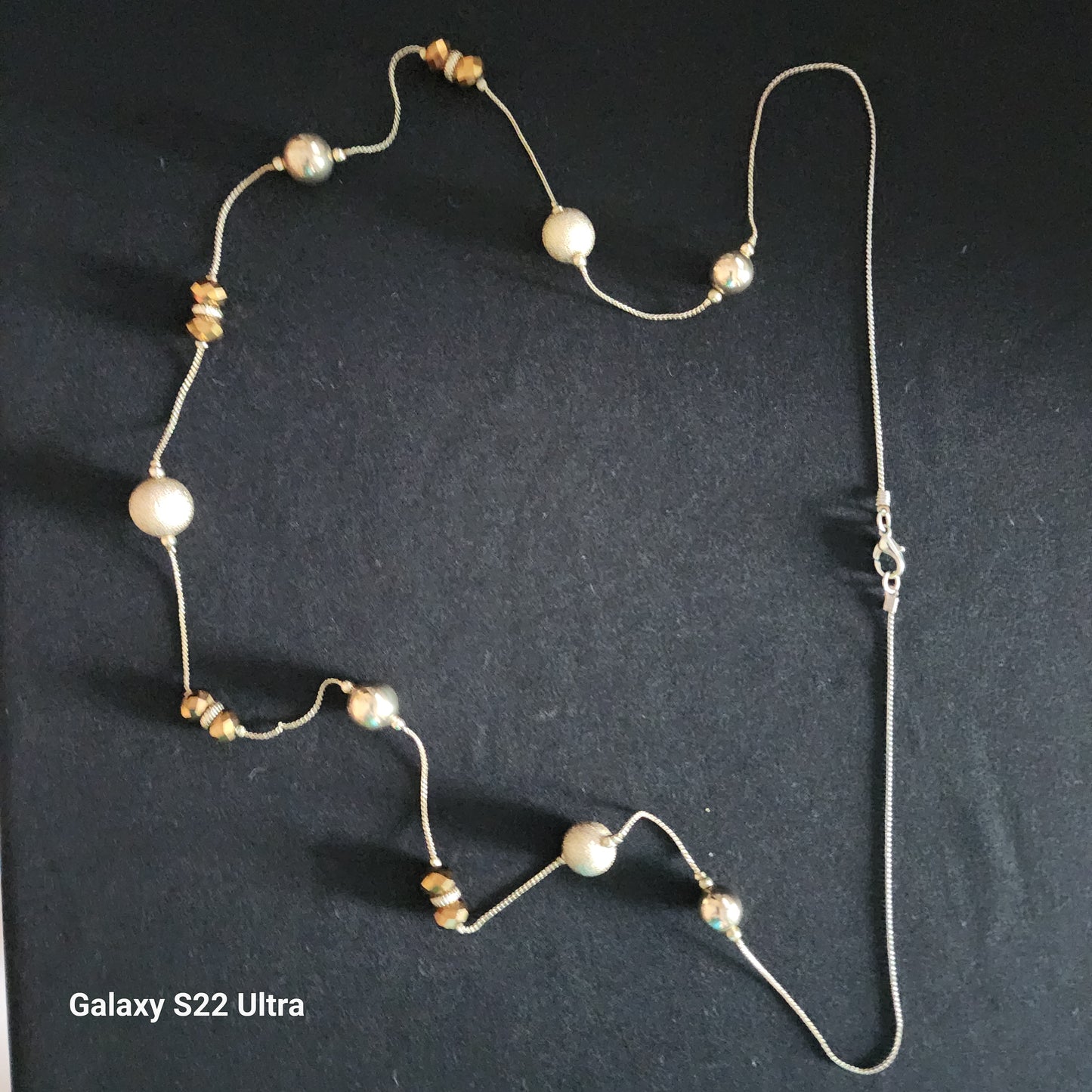 Vintage Gold Tone Long Necklace