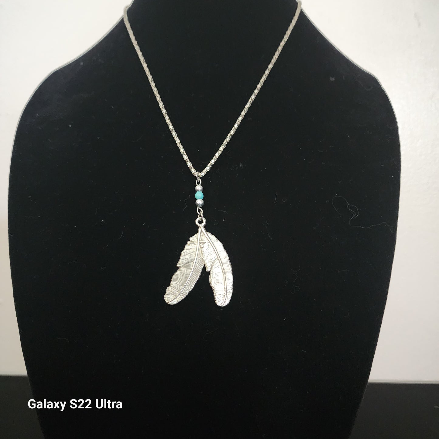 Southwest Two Feather Necklace