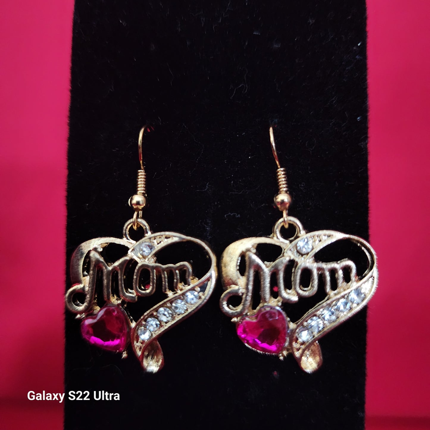 Heart earings for Mom