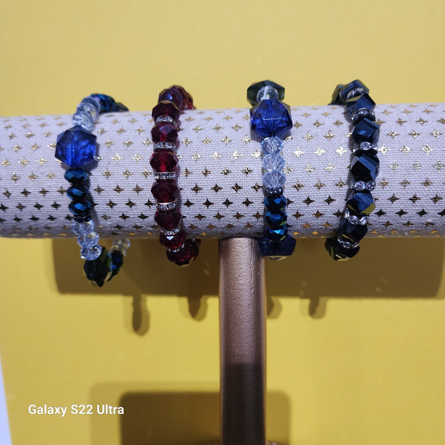 4 Glass Bead Bracelet