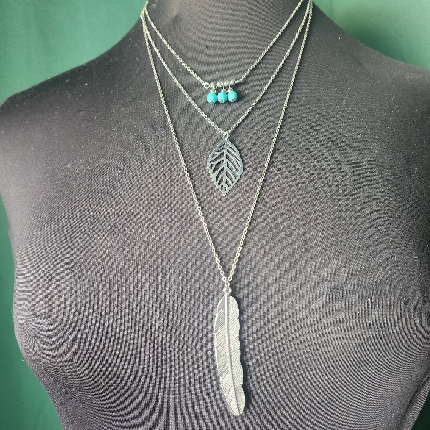Bojo Style Western Multi Layer Pendant Necklace
