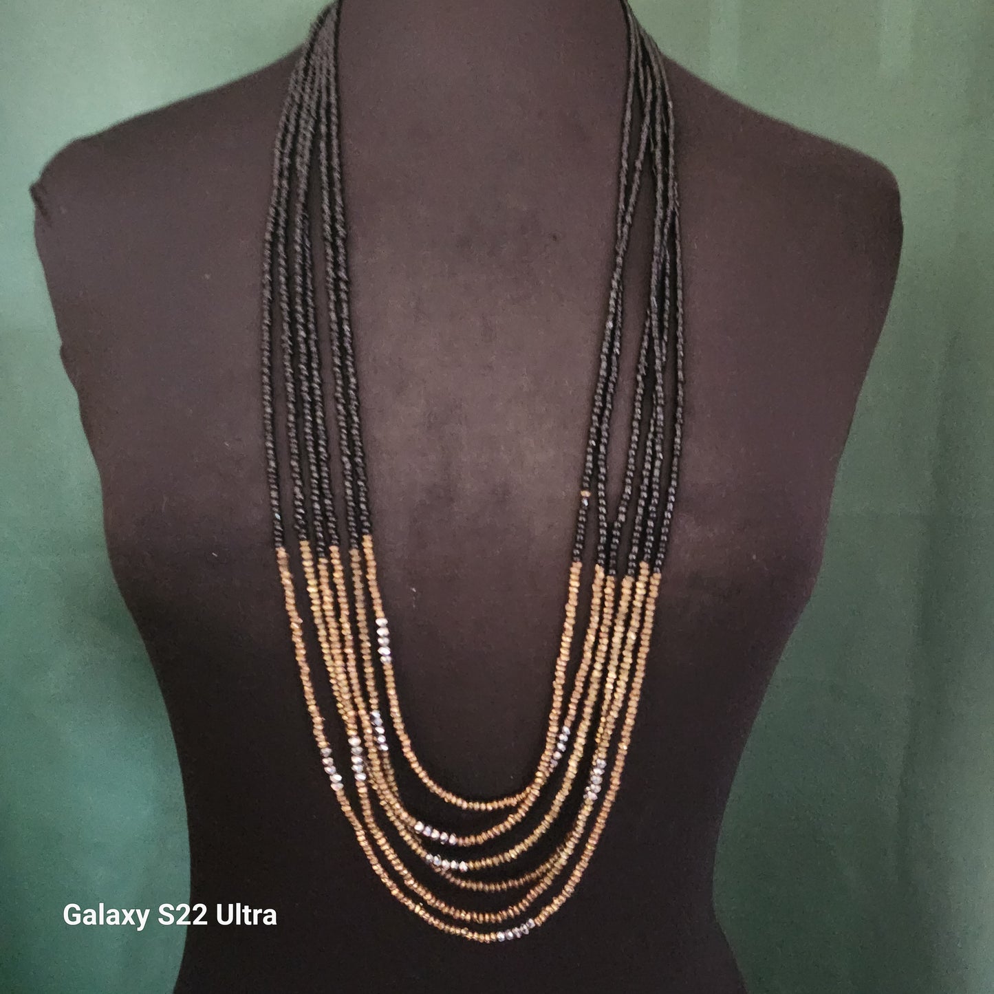 6 Layered Long Strand Necklace
