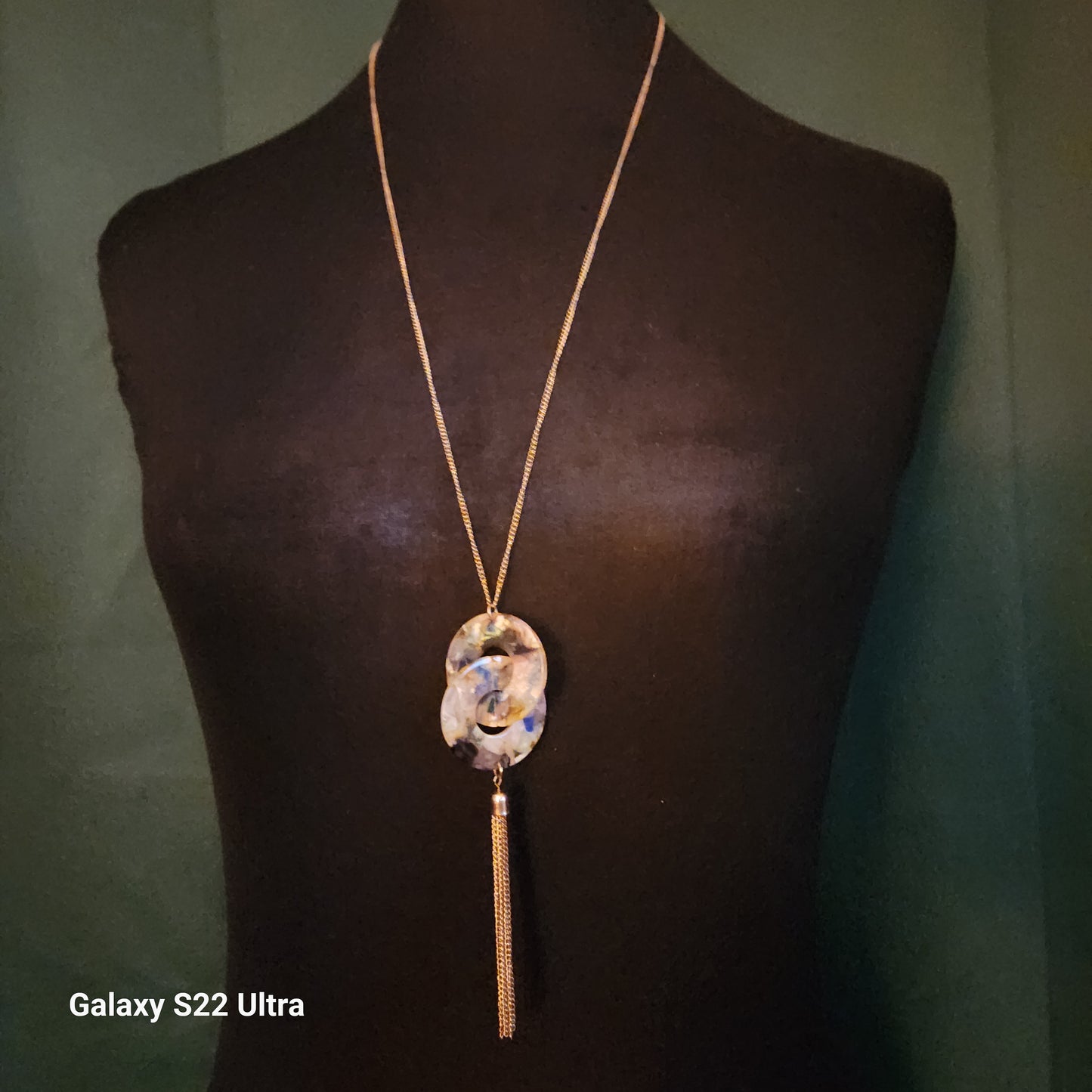 Long Necklace with Tassel Pendant