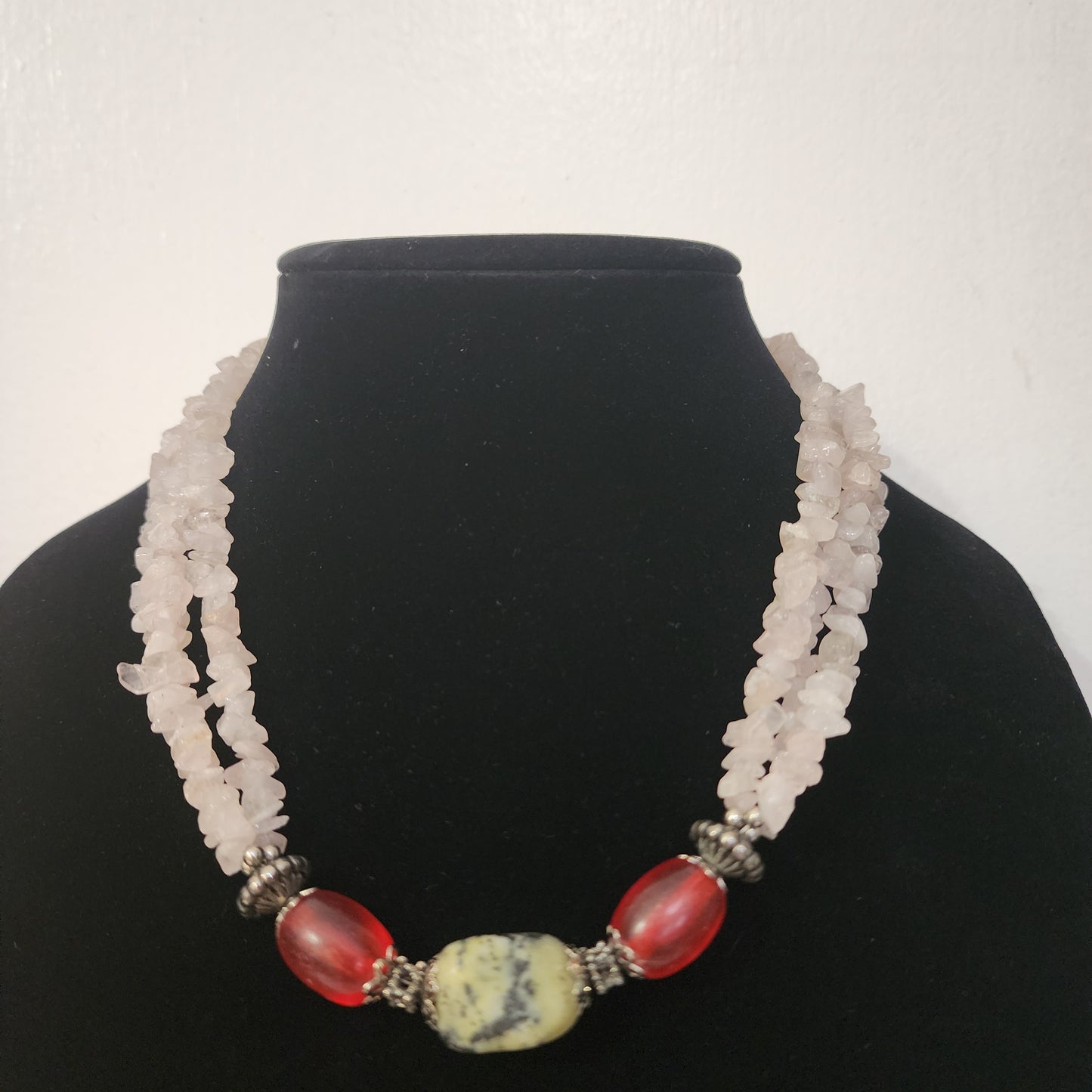 Rose Quartz Chip Necklace