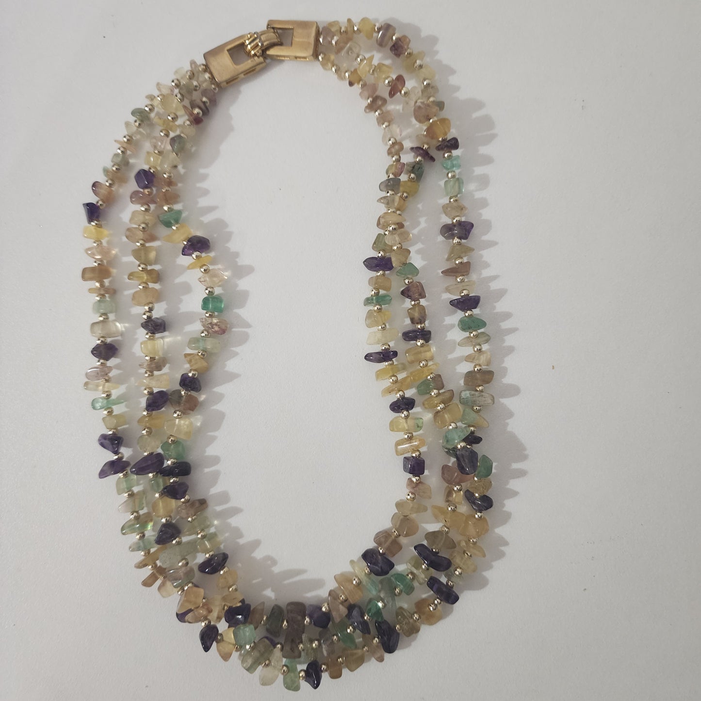 Multicolor Citrine Chip Necklace