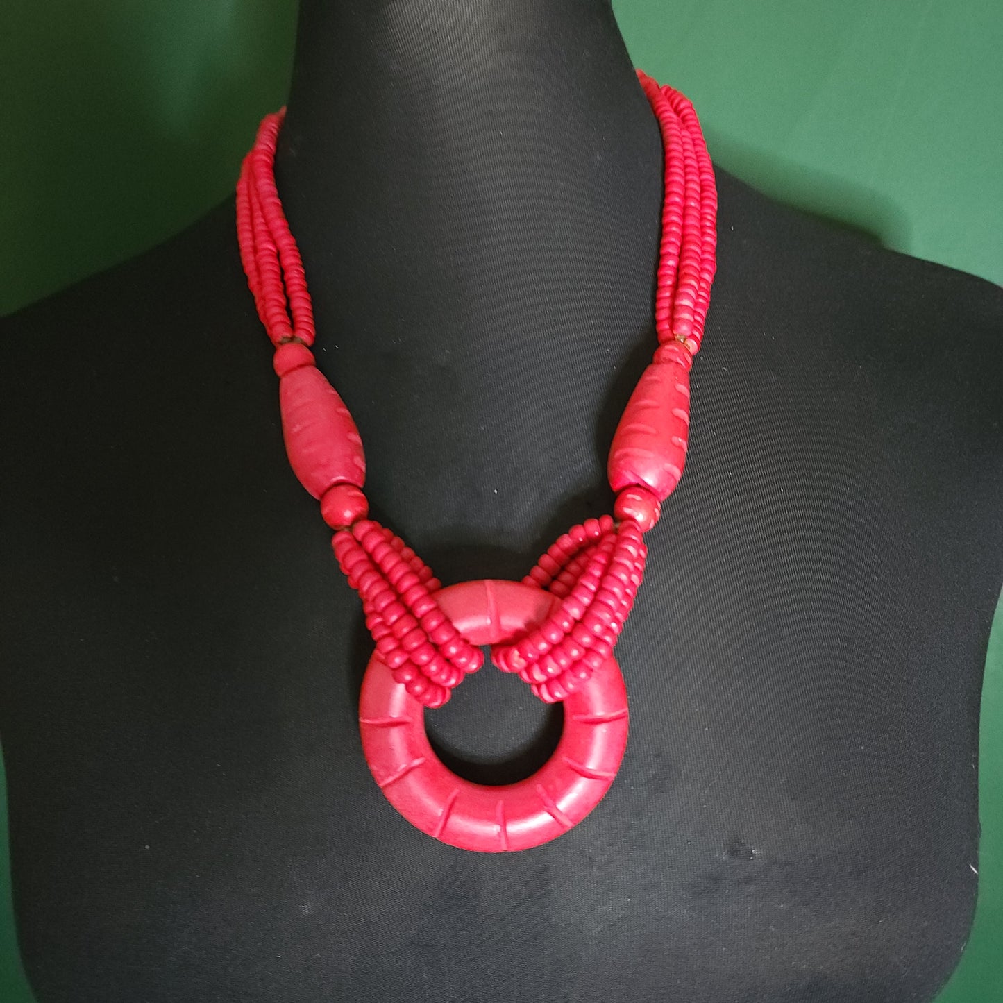 Vintage Wood Necklace