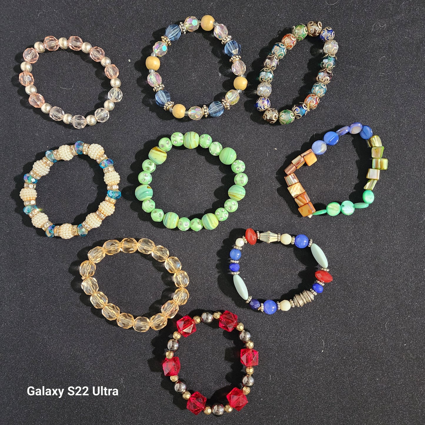 9 Acrylic Bracelets
