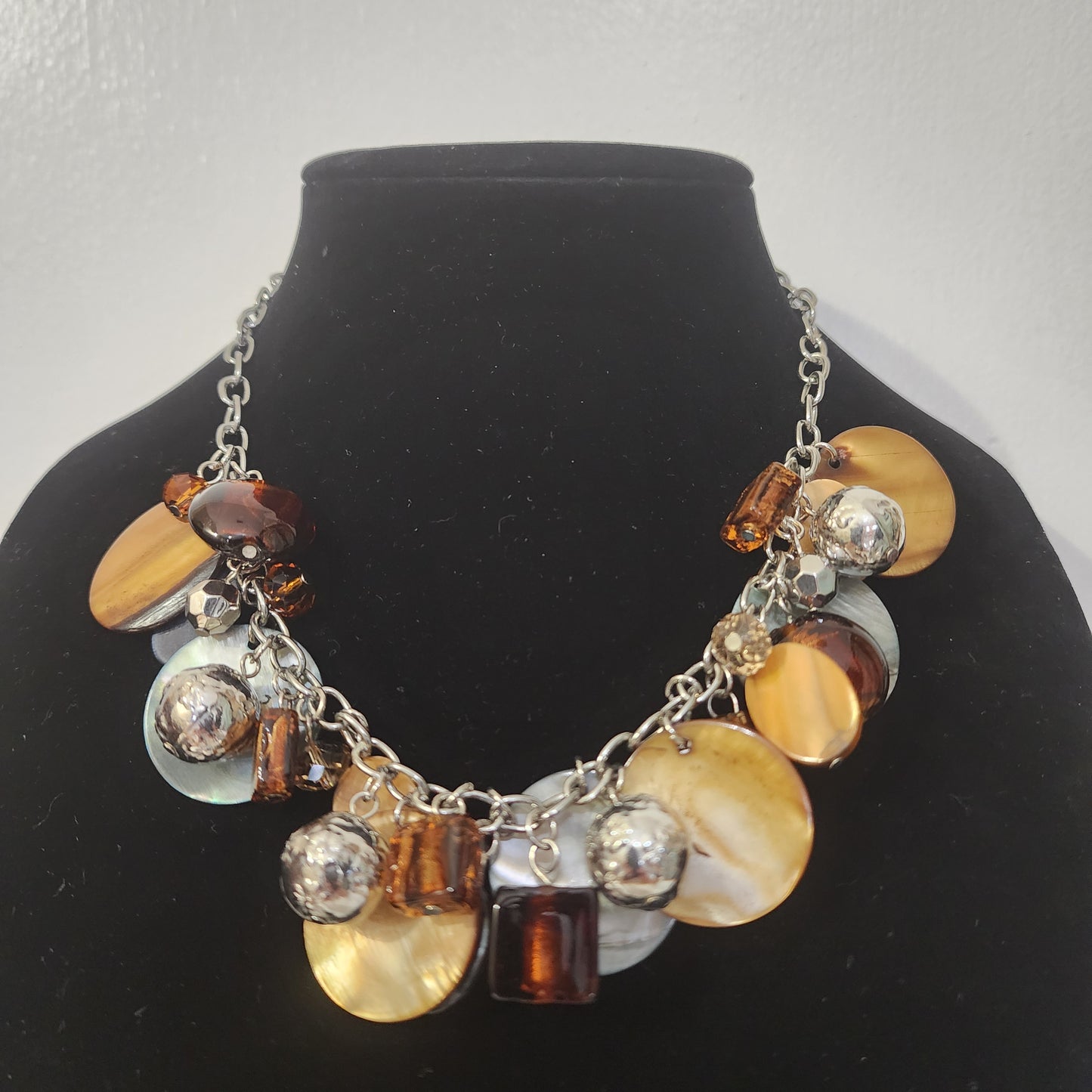 Vintage Shell Charm Necklace