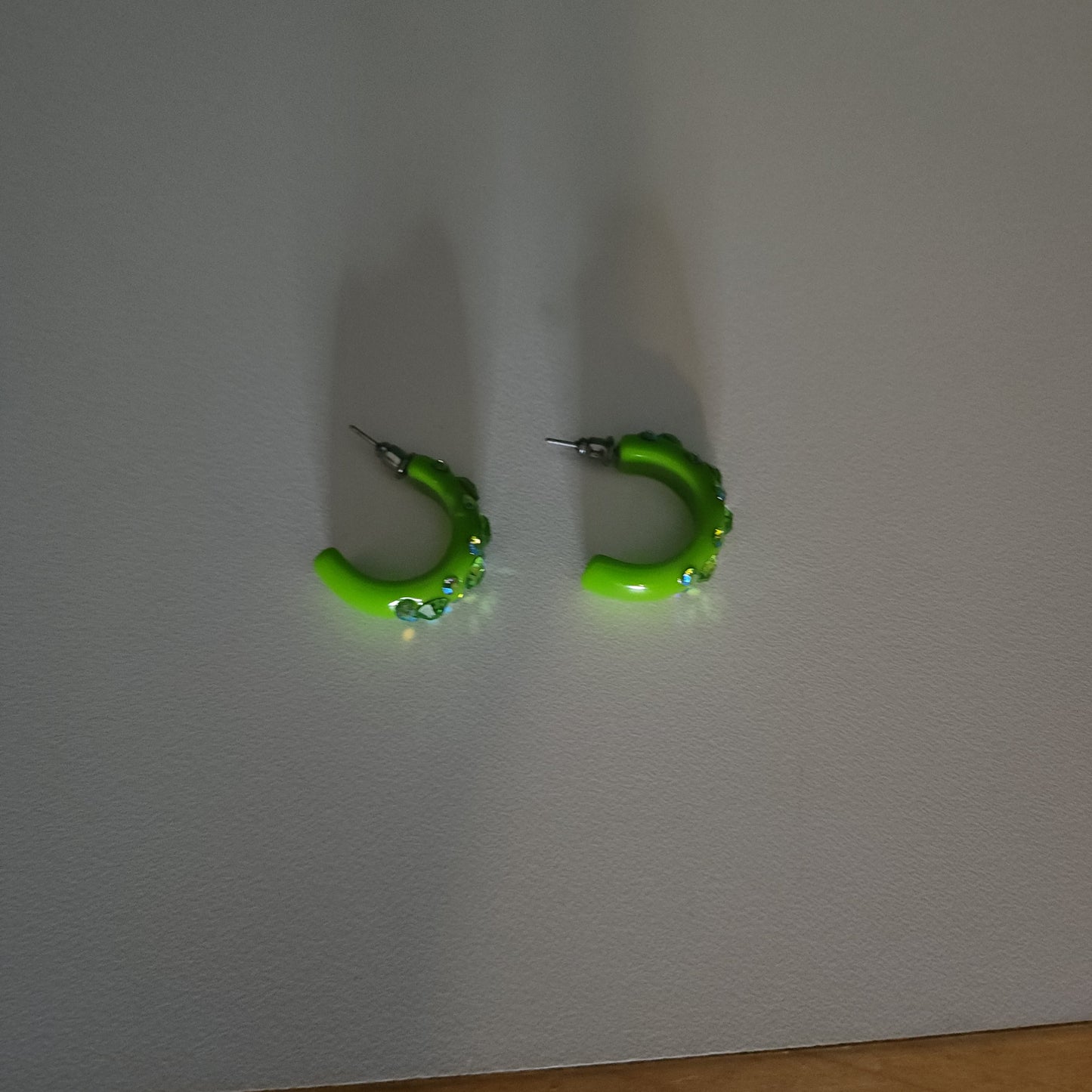 Green Acrylic Hoop