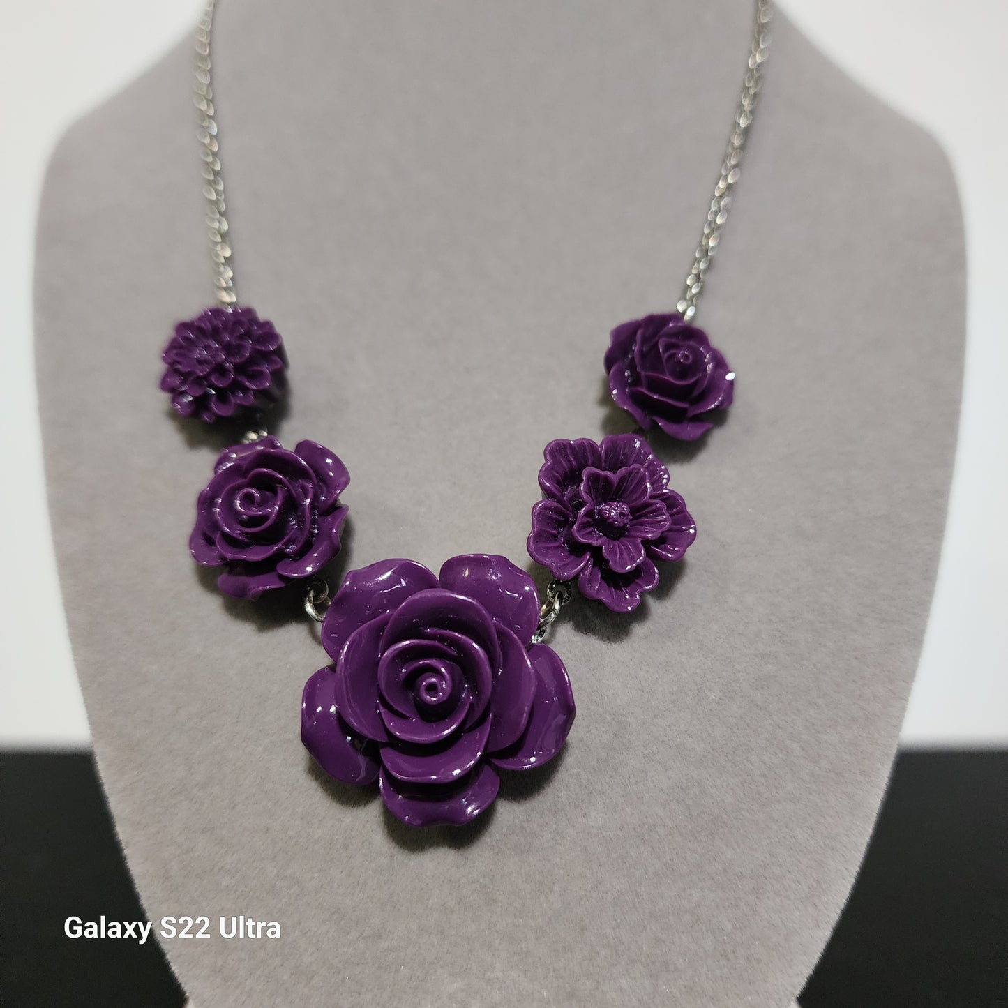 Purple Flower Necklace