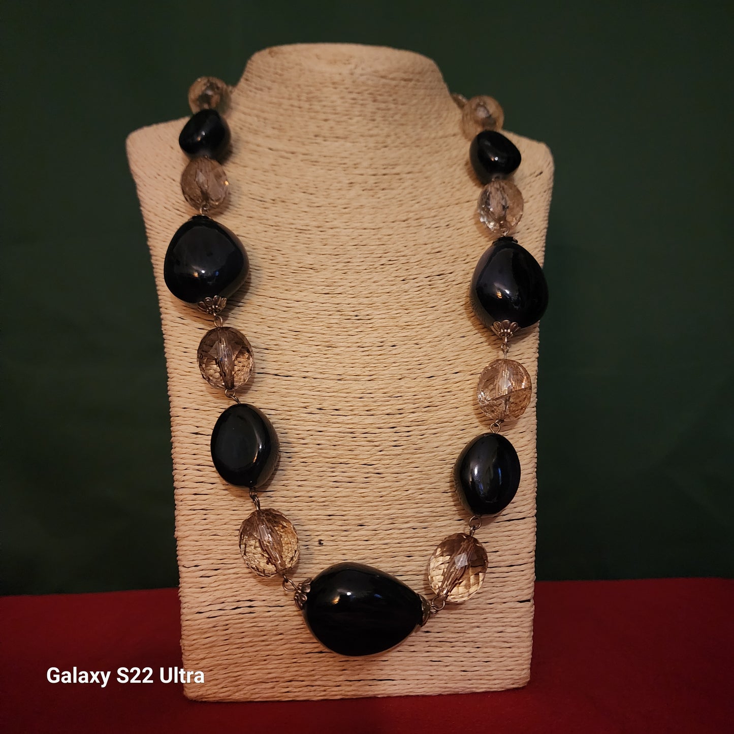 Acrylic Vintage Bulky Necklace