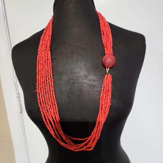 Elegant Coral bead neclace