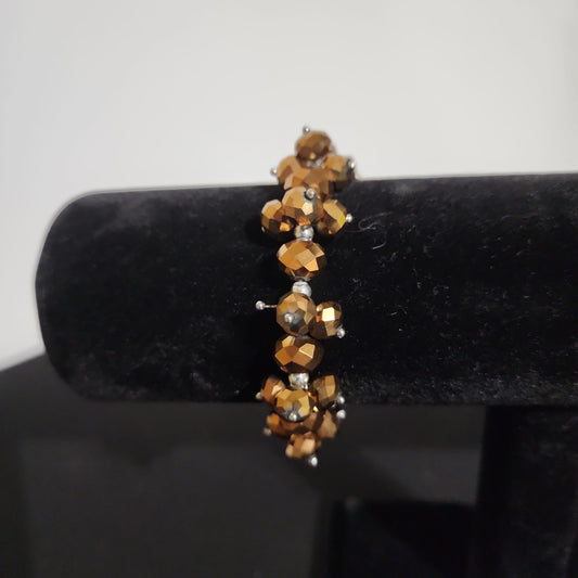 Triveni Bronze Gold Faceted Crystal