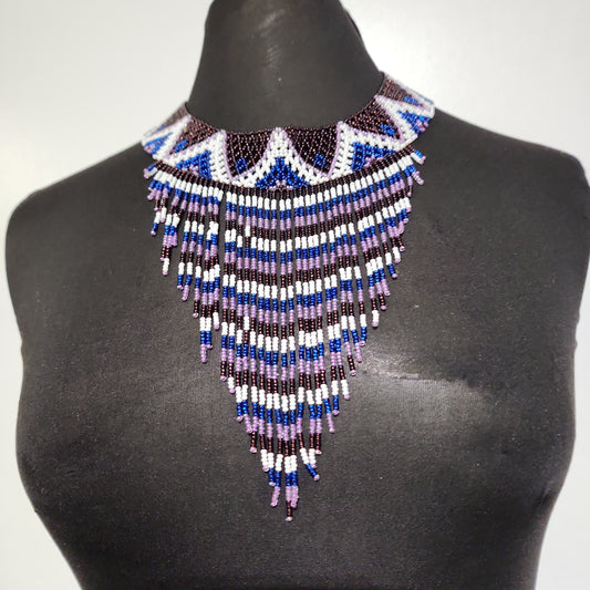 Handmade seed Beads Collar Necklace