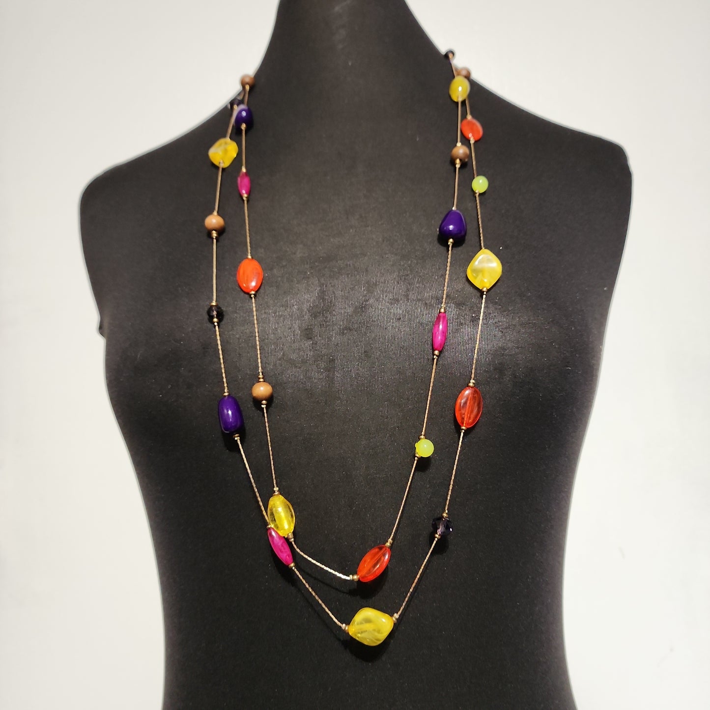 2 Strand Multicolor Necklace