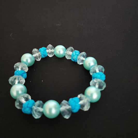 Teal Faux Bead Bracelet