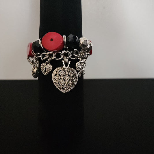 Heart Charm Bracelet