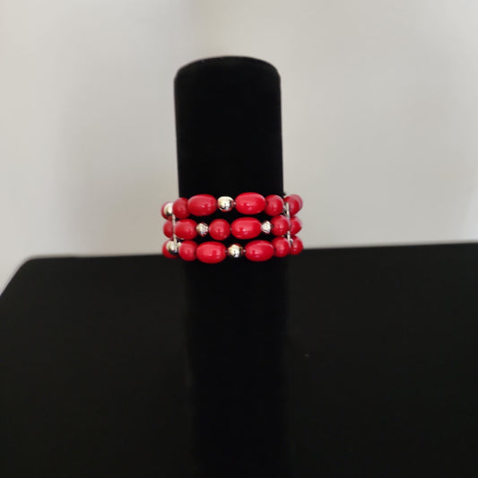 3 Strand Red Bracelet