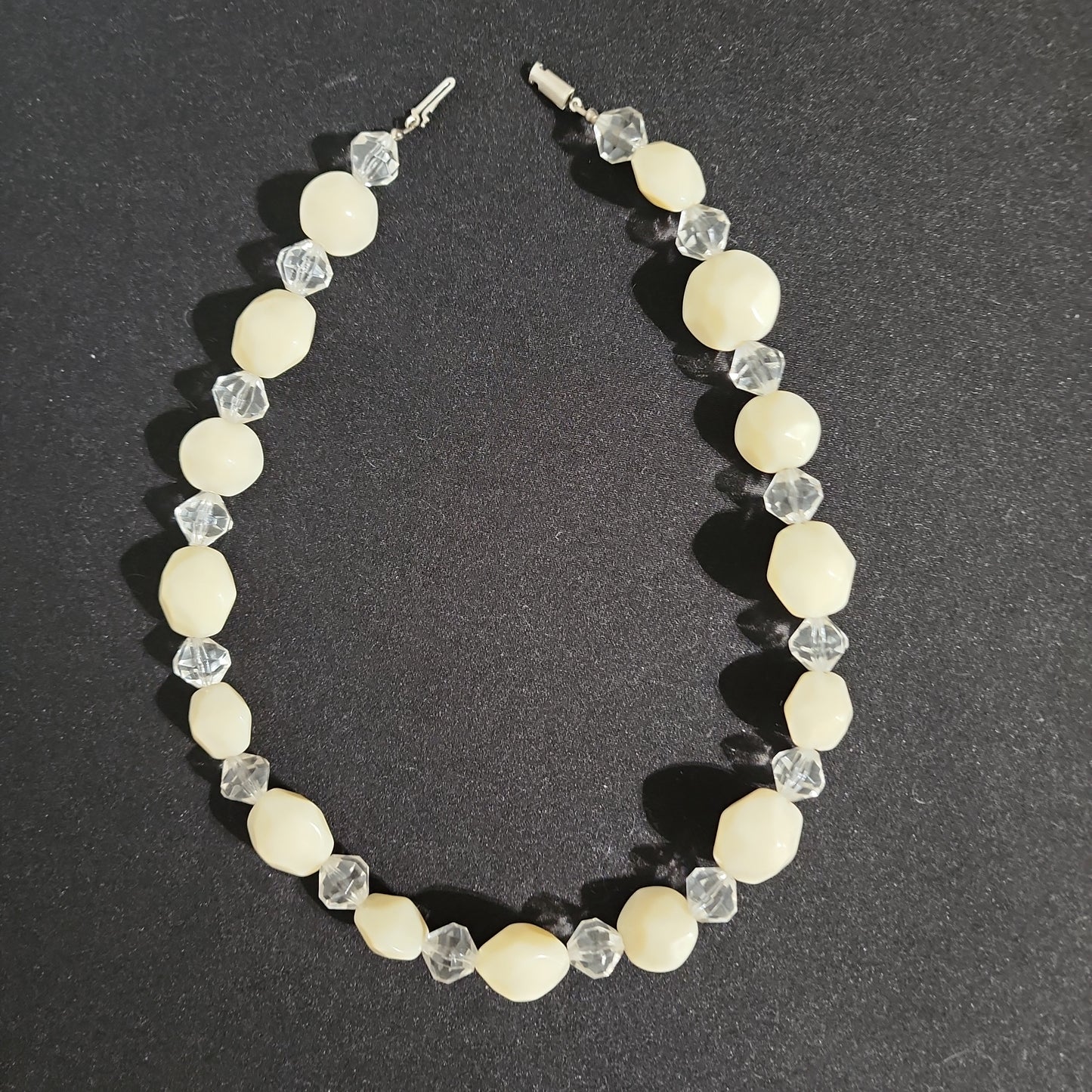 Vintage Faux Fauceted Bead Necklace