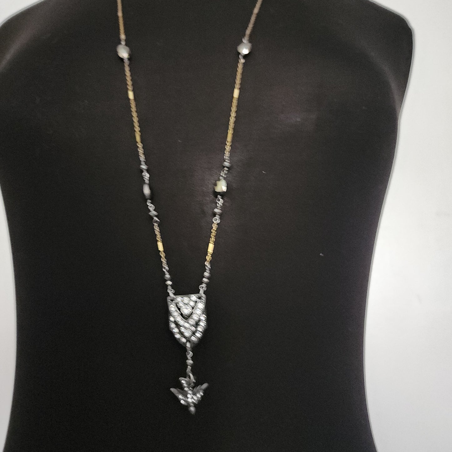 Cabi Long Gold Tone Necklace