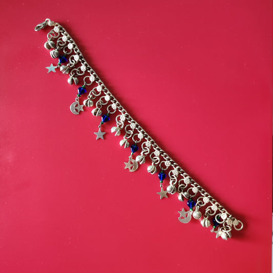 Silver Tone Charm Bracelet