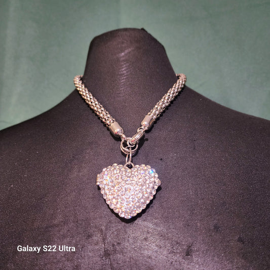 Swarovski  Heart Locket Necklace