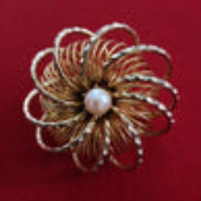 Vintage Wired Art Brooch
