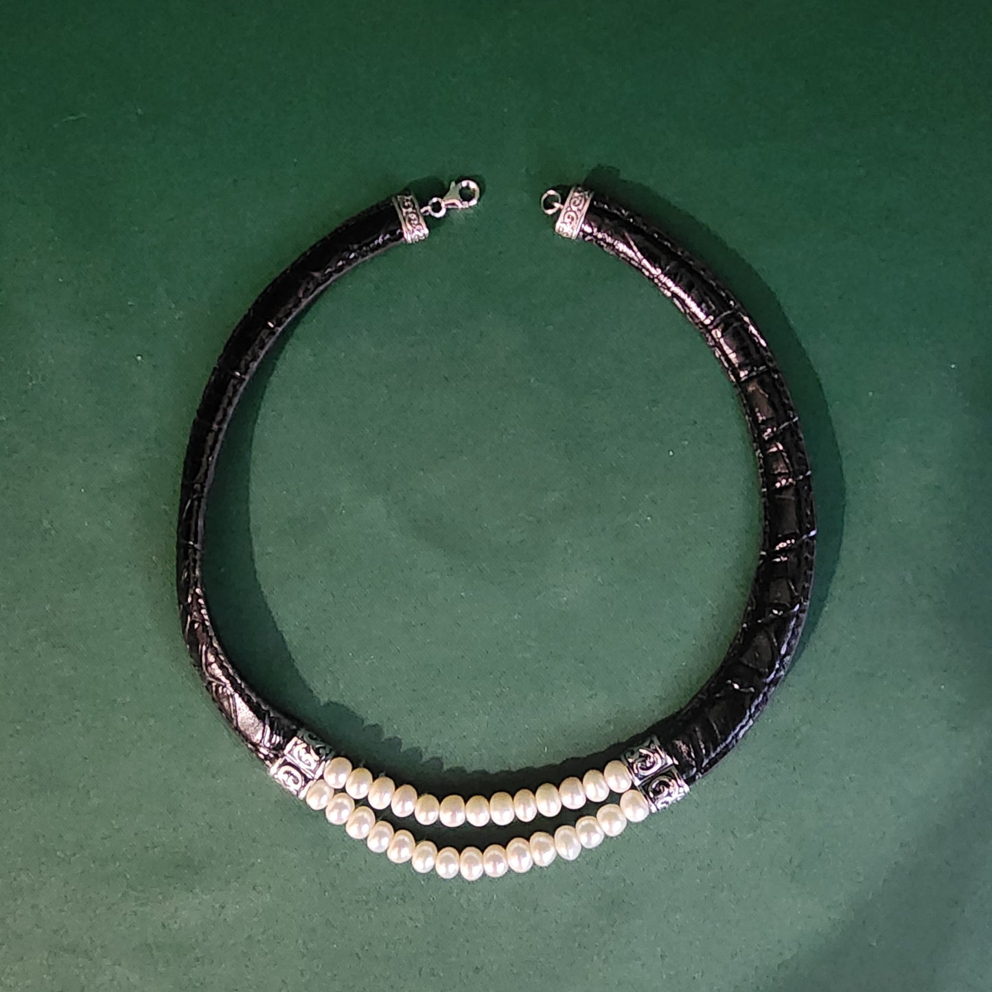 Honora, 925  & Leather  Choker
