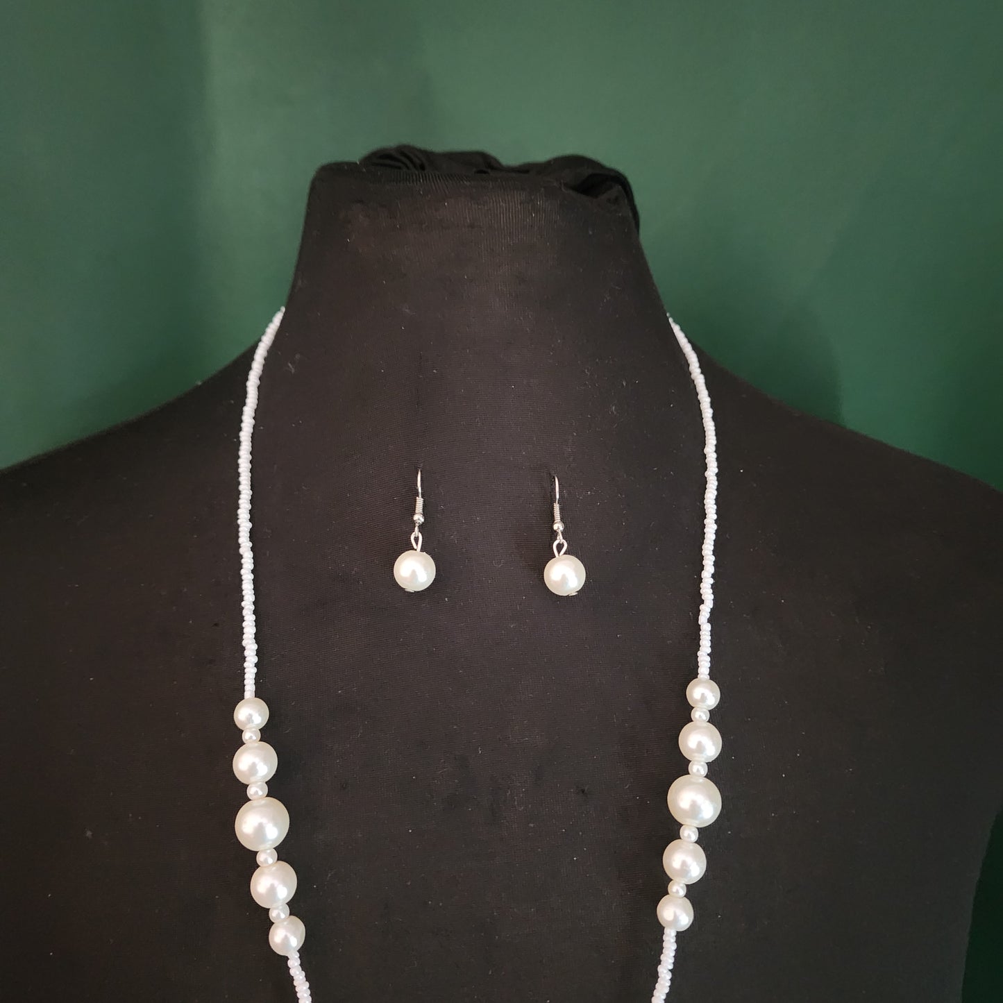 Long Tassel Necklace with earings