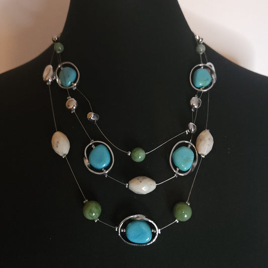 Chicos 3 Strand Necklace