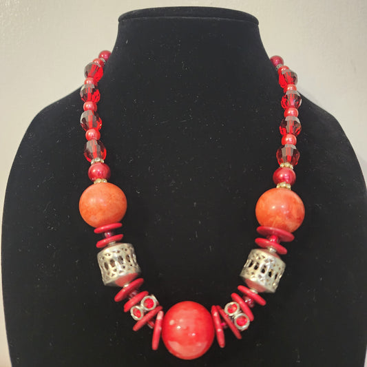 Vintage Red Necklace