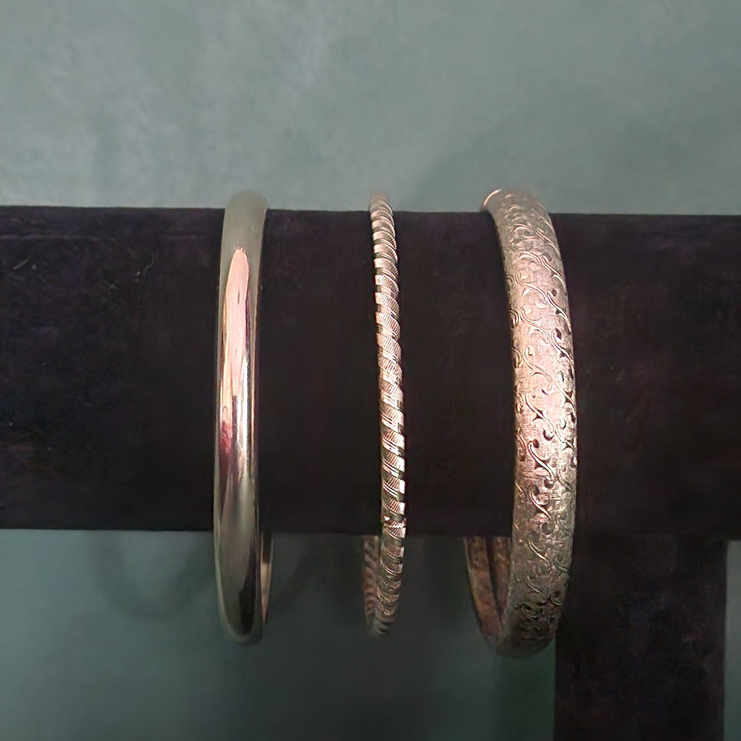 3 Gold Tone Bangle Bracelet