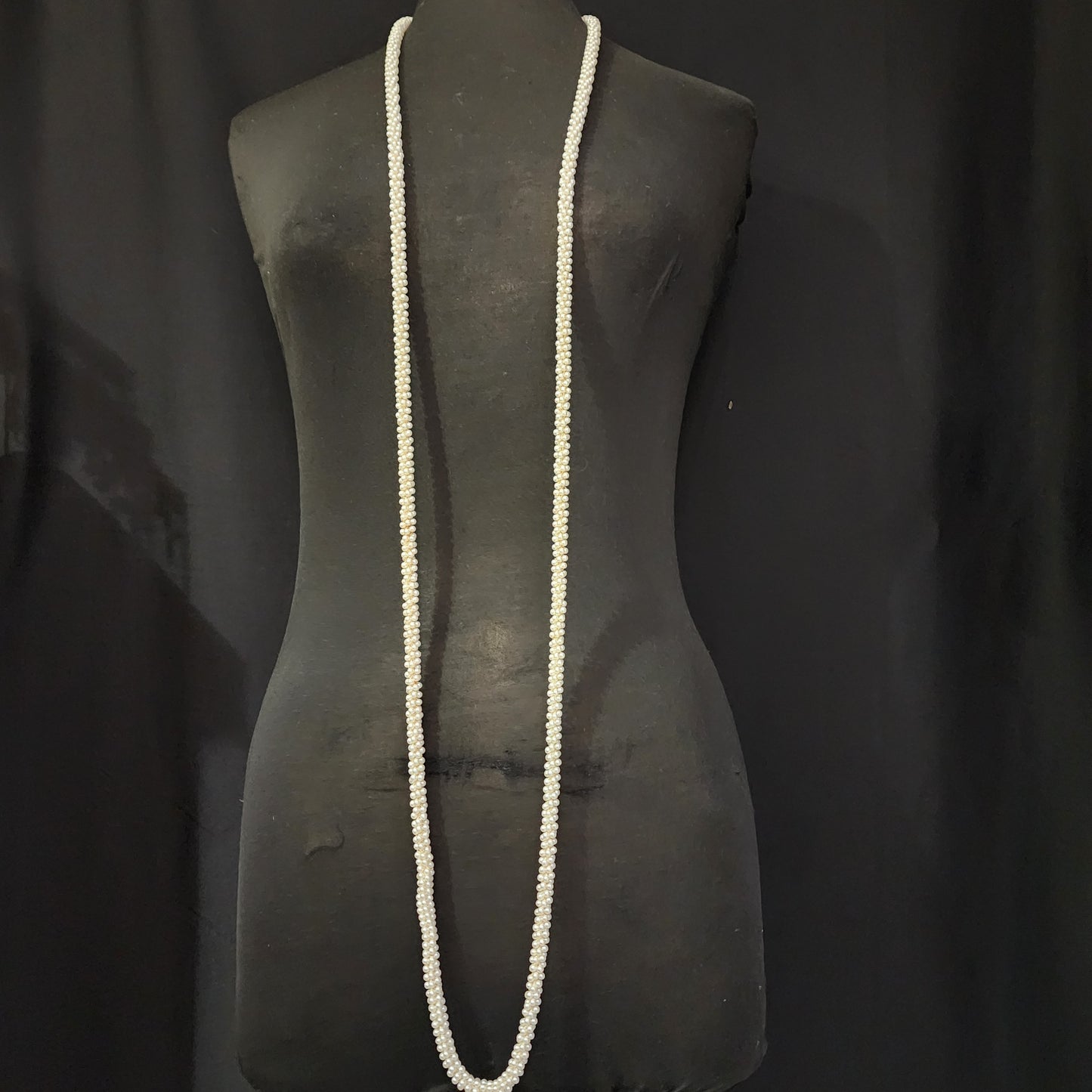 Vintage  Crocheted Long Necklace