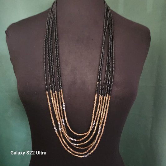 6 Layered Long Strand Necklace