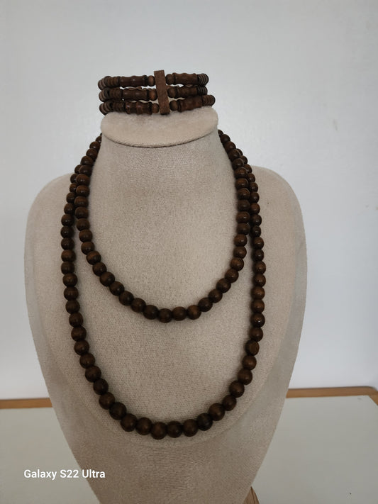 Wooden Necklace Set