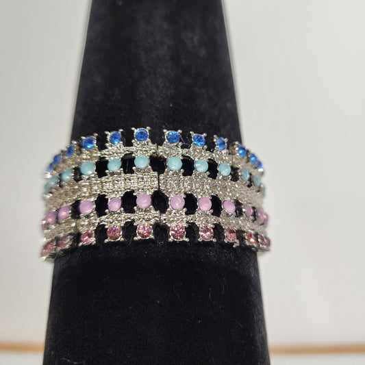 Rhinestone 4 Color Stretch Bracelet