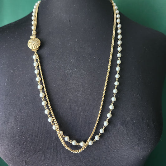 2 Strand Pearl Necklace