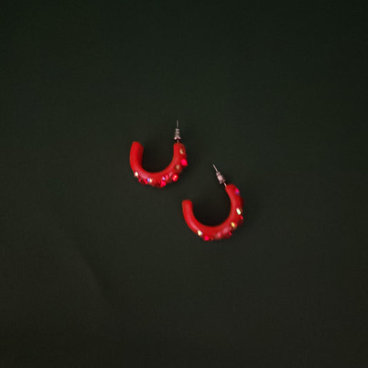 Red Acrylic Hoop