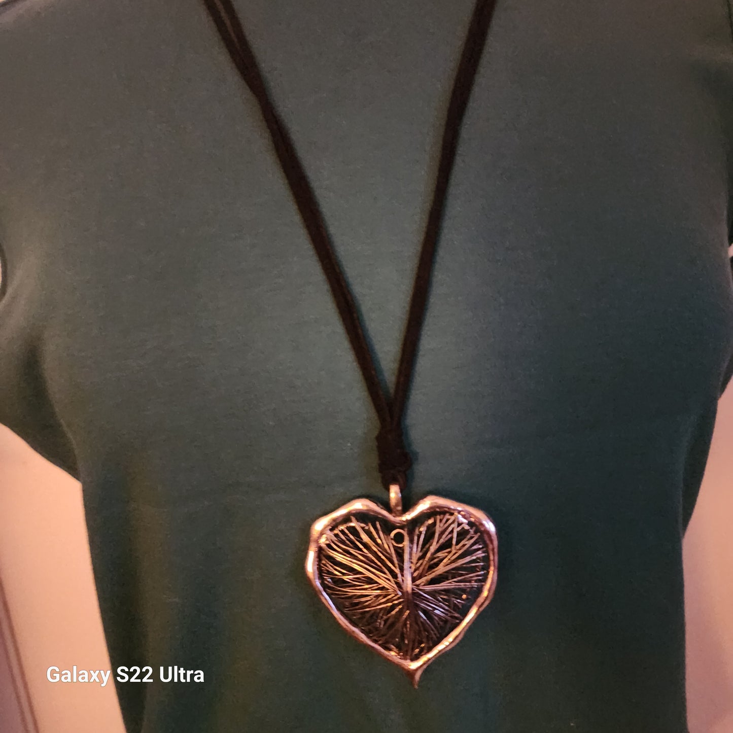 Wired Heart Pendant Necklace