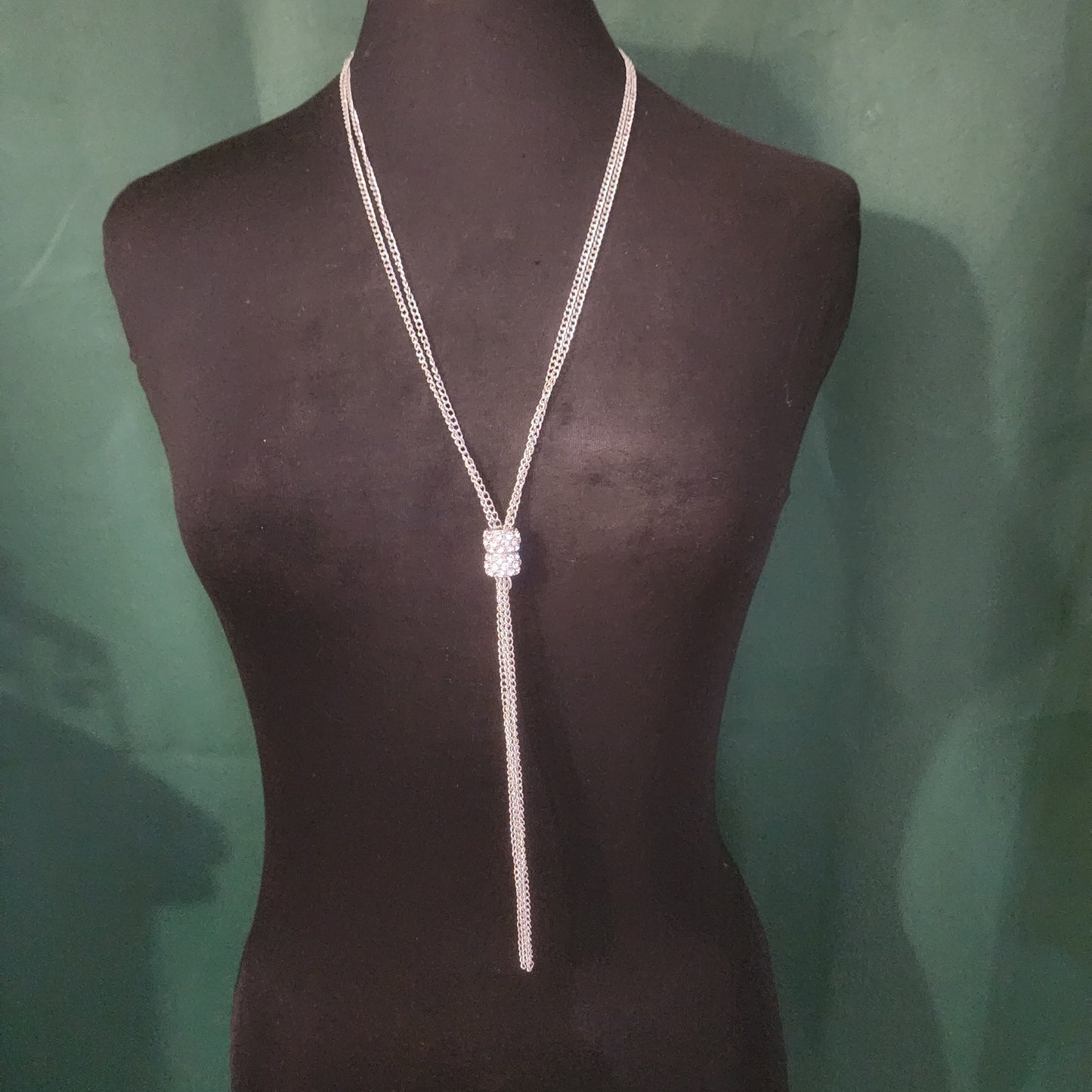Lariat Rhinestone Necklace