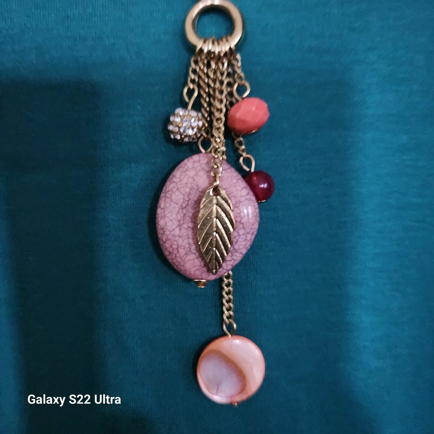Long Chain Charm Tassel Necklace