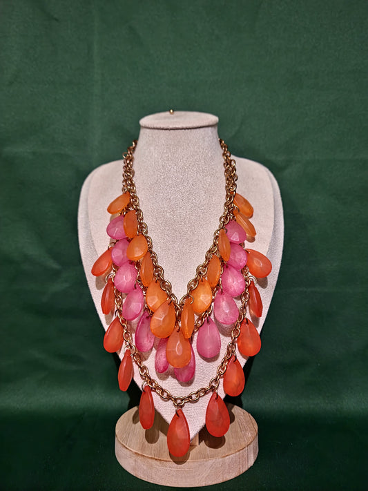 3 Strand Colorful Necklace