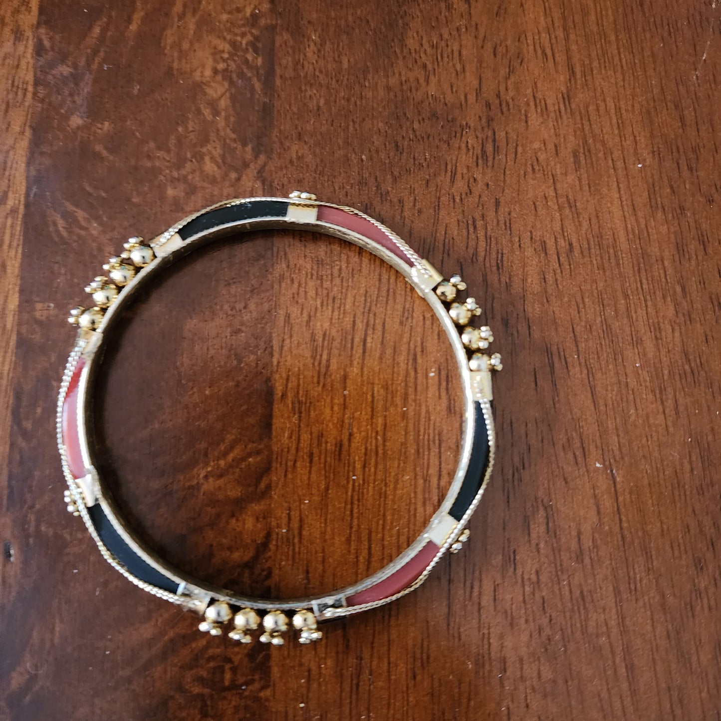 Vintage Enamel Bangle Bracelet