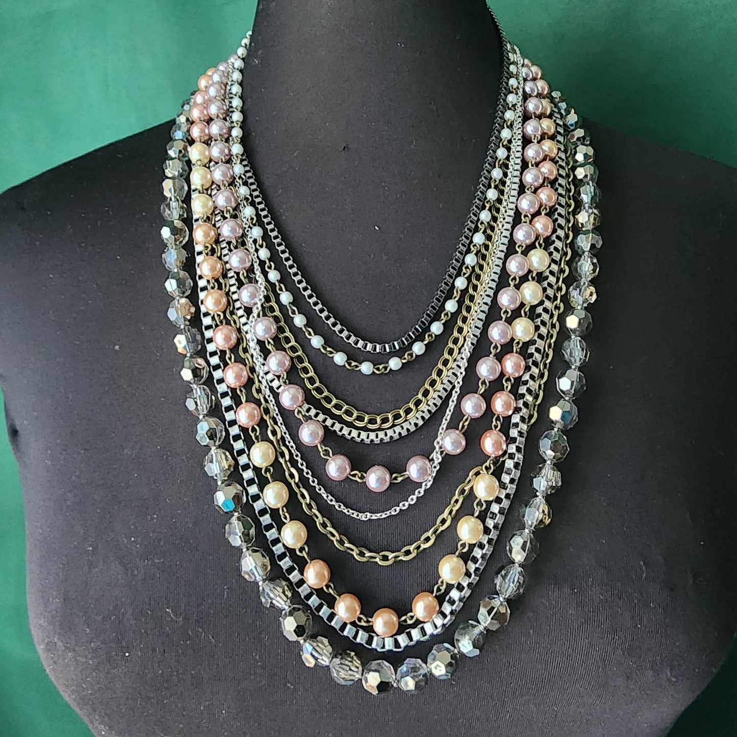 Chicos Multi Row Statement Necklace